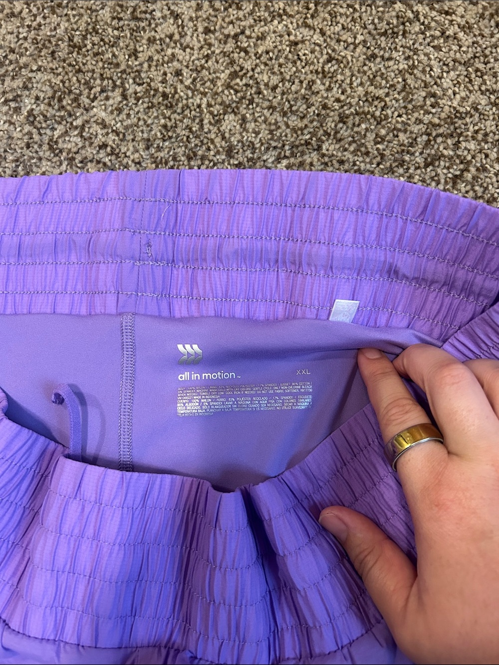 all in motion Lavender Athletic Shorts - Picture 3 of 3